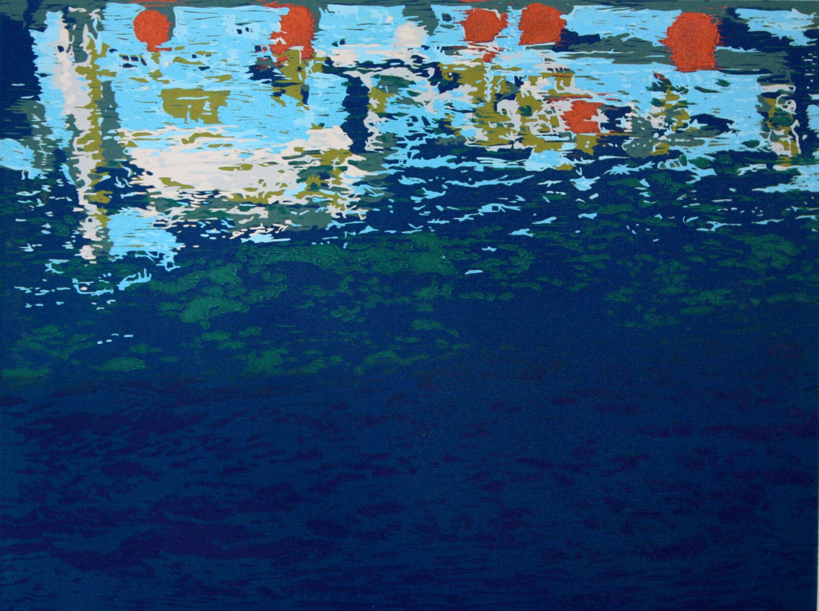 Karen Klee-Atlin, Reflection, woodcut